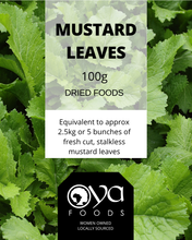 Load image into Gallery viewer, Dried Mustard Leaves 100g