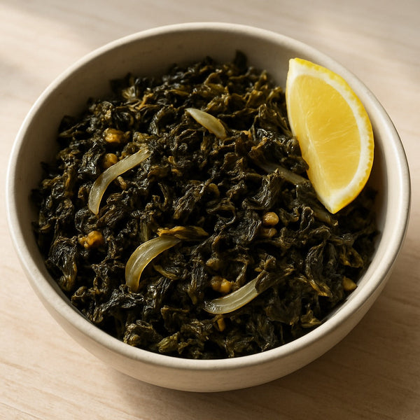 Recipe Spotlight: Sautéed Mustard Leaves with Garlic & Lemon